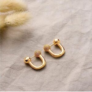 GOLD 14k Gold Plated Minimalist Earrings